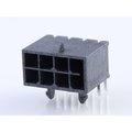 Molex Micro-Fit+ Right-Angle Header, 3.00Mm Pitch, Dual Row, 8 Circuits, Matte 2125280800